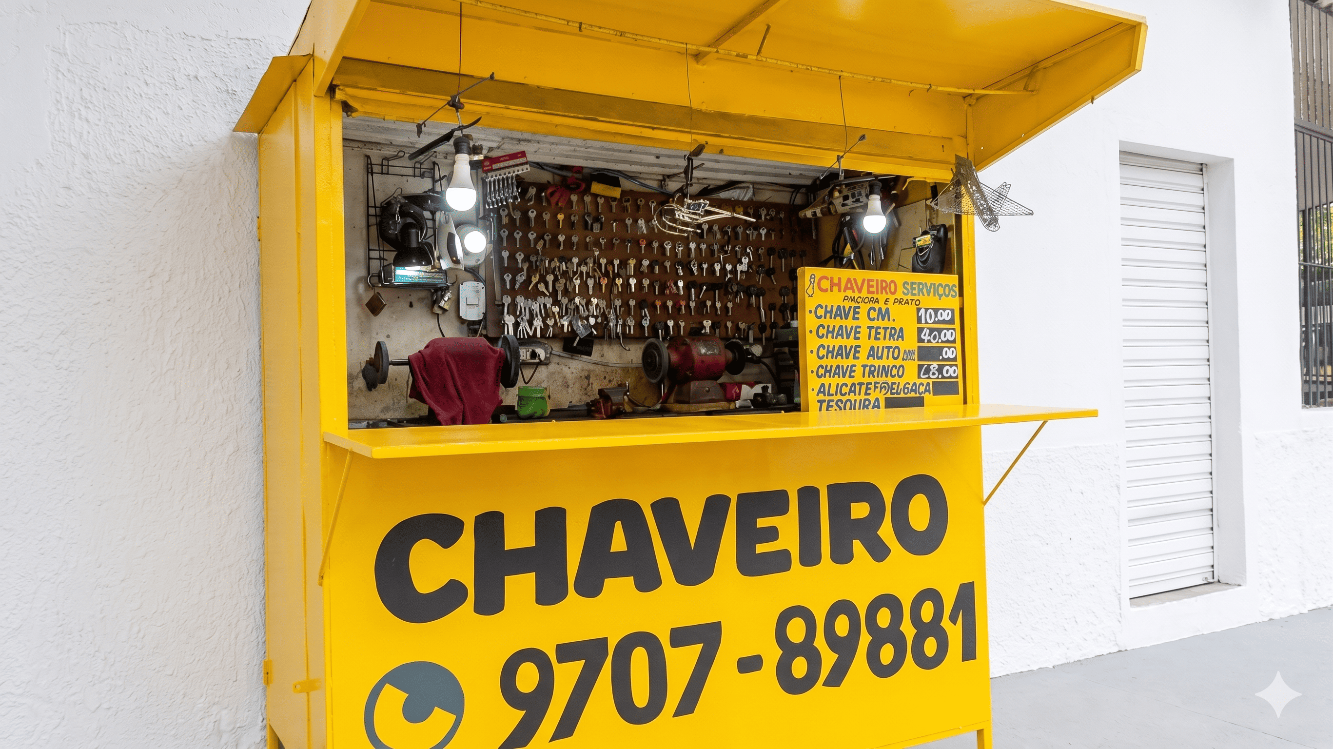 Chave quebrada dentro da fechadura